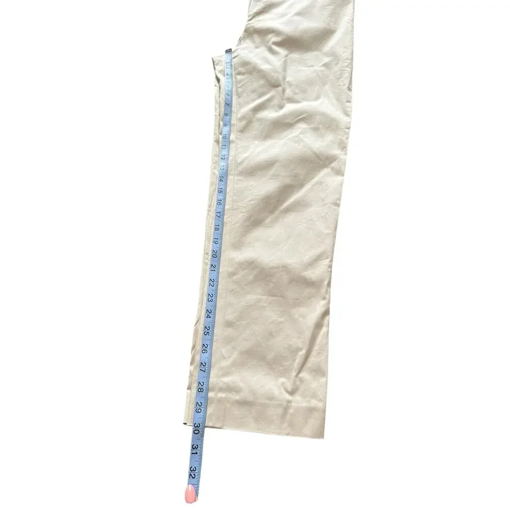 J.Jill Tan Khaki Careerwear Business Office Trouser Dress Pant Size‎ 14 Tall